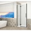 Gelco TRINITY BLACK sprchové dvere do niky 800 mm, matné sklo, lavé GT1280ML-B