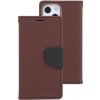 MERCURY 53843 MERCURY FANCY Peňaženkový obal Apple iPhone 14 Plus hnedý