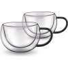 LAMART Pohár LT9114 Vaso cappuccino Black 2 x 270 ml