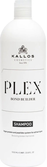 Kallos PLEX Bond Builder Shampoo rekonštrukčný šampón na vlasy Plex šampón 1000 ml