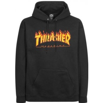 Thrasher Flame Hood pánska mikina black