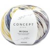 MISKA SOCKS Katia Farby MISKA: 104 modrá-camel-žltá