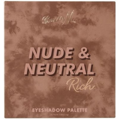 Barry M Nude & Neutral paletka očných tieňov Medium/Rich 18 g
