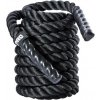 Livepro Lano na cvičenie Battle Rope 3,8 cm x 12 m - 10 kg - černá