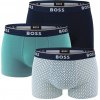 Boss cotton stretch power modern geometric print & blue color