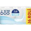 Tip line Toaletný papier 2 vrstvový 150 útržkov 16ks