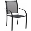 Sunfun Záhradná stolička Lea, 56 x 66 x 86 cm, oceľ, čierna, FCS00349K BLACK