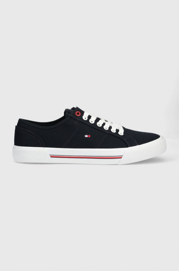 Tommy Hilfiger CORE CORPORATE VULC CANVAS pánske tmavomodrá