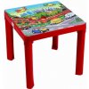 Star plus plastový stôl červený 46x46x43 červená