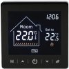 Aluzan TRB-3 WiFi, programovateľný izbový termostat na spínanie kotla, diaľkovo ovládateľný cez aplikáciu Android alebo iOS Farba: Čierna