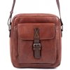 SEGALI Pánska kožená crossbody taška 29405 Tan