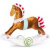 Dekorácia MagicHome Vianoce, Candy Line Perníkový hojdací koník, 30x12x26 cm