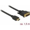 Delock Kabel HDMI na DVI 24+1 obousměrný 3 m