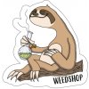 WeedShop Samolepka Lenochod s bongom