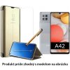 Otváracie Púzdro Luxria Clear View pre Samsung - Zlaté Samsung: Galaxy A42
