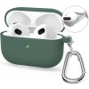 Silikónové puzdro Enkay Hook case zelené – Apple AirPods 4