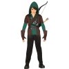 Robin Hood kostým - věk 5 - 6 roků - 110 - 115 cm