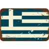 Ceduľa vlajka Grécko 30cm x 20cm Plechová tabuľa