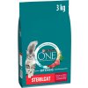 Purina ONE Bifensis Sterilised granuly pre mačky hovädzie 3 kg