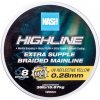 Nash Splietaná šnúra Highline Extra Supple Braid UV Yellow 1200 m - 0,28 mm 15,87 kg