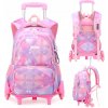 Školský ruksak viac-komorový ružový veľký (zmestí sa A4)