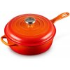 Le Creuset - Liatinový hrniec Cassadou okrúhly s pokrievkou 26 cm/3,6 l oranžový