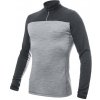 SENSOR Merino Bold Zip Cool Gray/anthracite pánske tričko - XXL