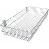 Kovový košík 40x90 cm k zaveseniu na panely - 1 ks strieborná