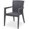 Záhradná stolička MARIO, antracit MARIO_ANT