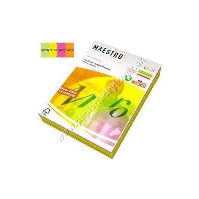 MAESTRO color NEON 80g 200 listů MIX barev