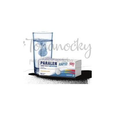 PARALEN RAPID 500 mg Pomarančová príchuť tbl eff (tuba PP) 1x16 ks