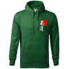 Judo Japan vlajka - Mikina pánska Cape s kapucňou - 2XL ( Fľaškovozelená )
