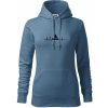 EKG fyzioterapia - Mikina dámská Cape s kapucí - XS ( Denim )