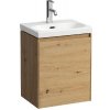 Laufen Lani - Umývadlová skrinka, 44x34x52 cm, 1 dvierka, pánty vpravo, dub H4035021122671