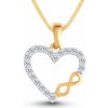 Amawell Prívesok v tvare srdca so zirkónmi - Isolde 2001425690003