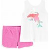 CARTER'S Set 2dielny tričko na ramienka, kraťasy Pink Dolphin dievča 9m