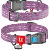 Obojok bavlna 15mmx25-35cm WAUDOG fialový