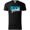 Six seven - písmo - Tričko z organickej bavlny - S ( Čierna )