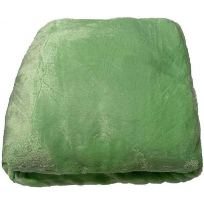 JERRY FABRICS Prestieradlo mikroplyš pastelovo zelená Polyester, 180/200 cm