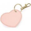Prívesok na kľúče BagBase Klip na kľúče srdce BG746 Soft Pink 7 x 6 cm