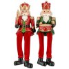 Vianočná dekorácia - Luskáčik 11 cm s visiacimi nohami (2 varianty)