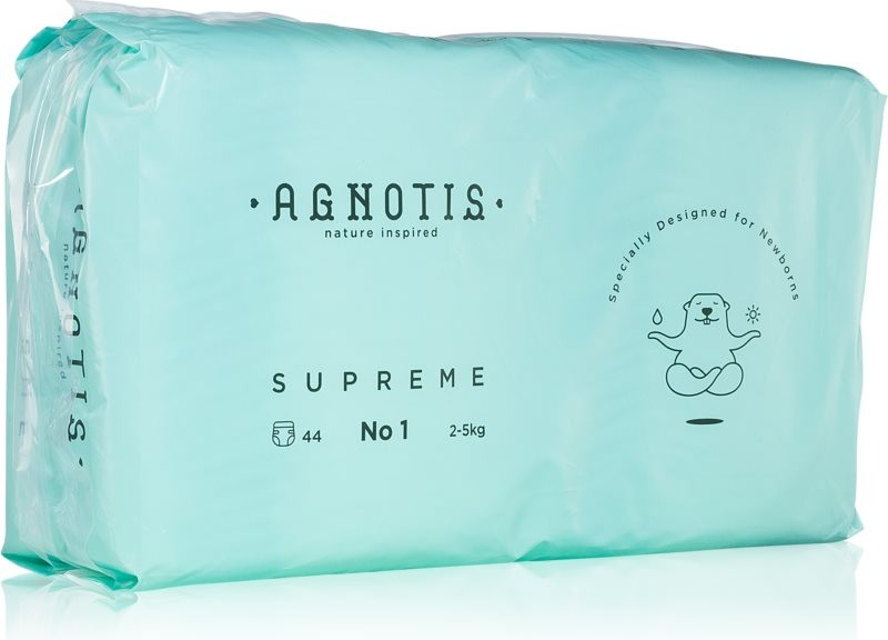 Agnotis Baby Diapers Supreme No 1 2-5 kg 44 ks