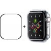 ENKAY Plastový kryt s ochrannou fóliou pre Apple Watch 9 / 8 / 7 41mm priehľadný 35674