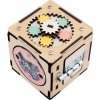 Drevená interaktívna kocka BUSYKIDS 11 cm