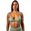 Dámska podprsenka Nebbia STRONG BEAUTY Medium-Support Sports Bra TWIST-KNOT 423 light green M