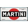 Plechová ceduľa Martini Logo White, 50 x 25 cm