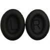 Náhradné kožené náušníky pre slúchadlá Bose QuietComfort 2, 15, 25 a 35 - Čierne s čiernym vnútrom