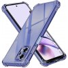 Techsuit - Shockproof Clear Silicone obal pre Motorola Moto G13 / G23 - dymovo čierny