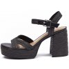 Čierne dámske sandále na podpätku ORSAY šedá 40 Orsay 4067937081881