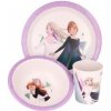 STOR Detský ECO plastový riad DISNEY FROZEN (tanier, miska, pohár), 60475